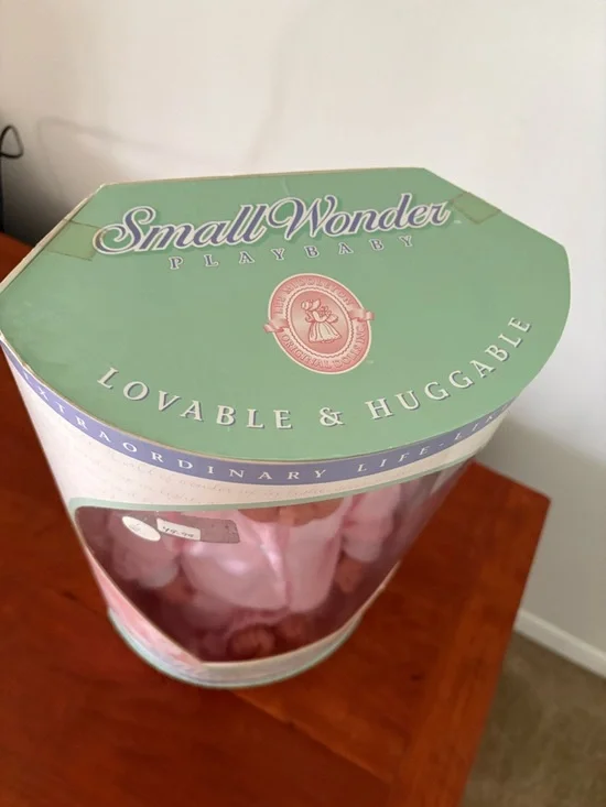 Lee Middleton Small Wonder Baby Doll Blonde Blue Eyes NIB Vintage Realistic - Picture 3 of 8